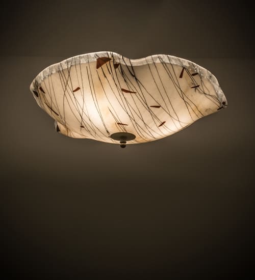 Metro Fusion 3 Light 24" Wide Semi-Flush Bowl Ceiling Fixture - Ramoscelli Finish