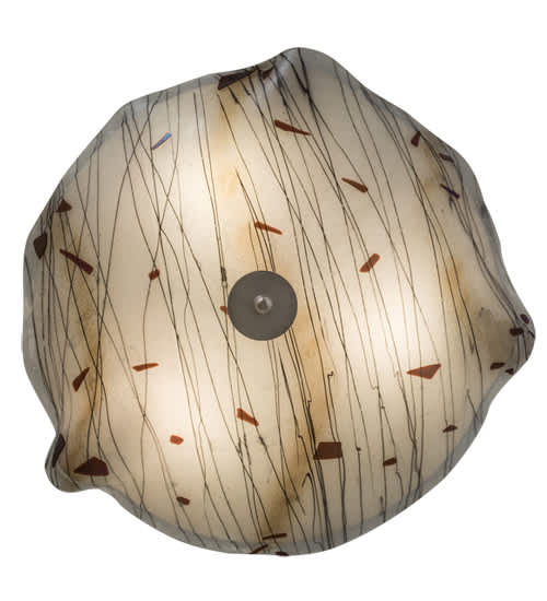 Metro Fusion 3 Light 24" Wide Semi-Flush Bowl Ceiling Fixture - Ramoscelli Finish