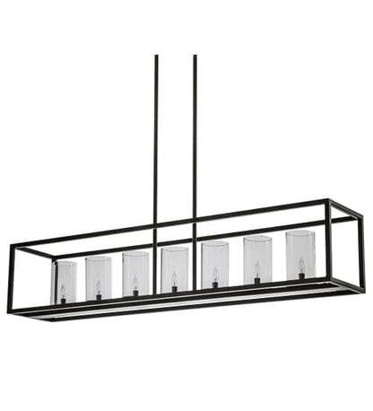 Affinity Island 7 Light 12" Wide Taper Candle Linear Pendant
