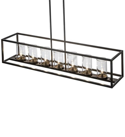Affinity Island 7 Light 12" Wide Taper Candle Linear Pendant