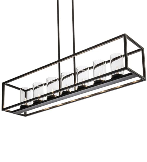 Affinity Island 7 Light 12" Wide Taper Candle Linear Pendant