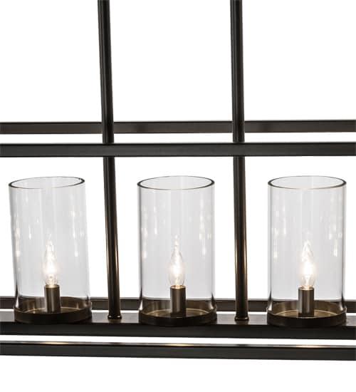 Affinity Island 7 Light 12" Wide Taper Candle Linear Pendant