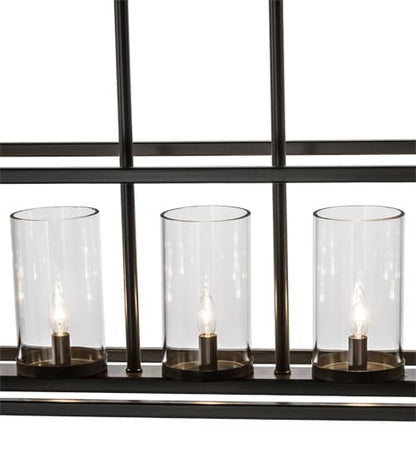 Affinity Island 7 Light 12" Wide Taper Candle Linear Pendant
