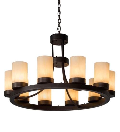 Loxley 10 Light 6" Wide Ring Chandelier
