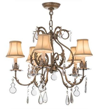 Chantilly 5 Light 24" Wide Crystal Chandelier