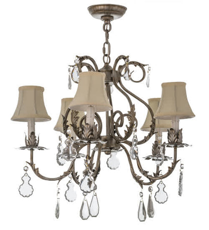 Chantilly 5 Light 24" Wide Crystal Chandelier
