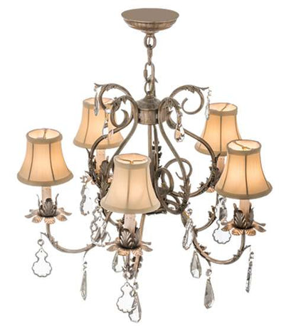 Chantilly 5 Light 24" Wide Crystal Chandelier