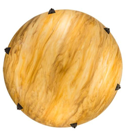 Araneta 4 Light 37" Wide Semi-Flush Bowl Ceiling Fixture - Oil Rubbed Bronze Finish - GU24 Bulb Base