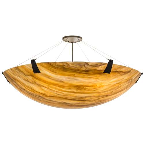 Araneta 6 Light 49" Wide Semi-Flush Bowl Ceiling Fixture - Oil Rubbed Bronze Finish - GU24 Bulb Base