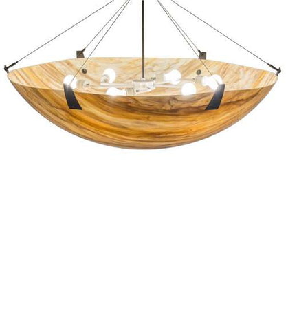 Araneta 6 Light 49" Wide Semi-Flush Bowl Ceiling Fixture - Oil Rubbed Bronze Finish - GU24 Bulb Base