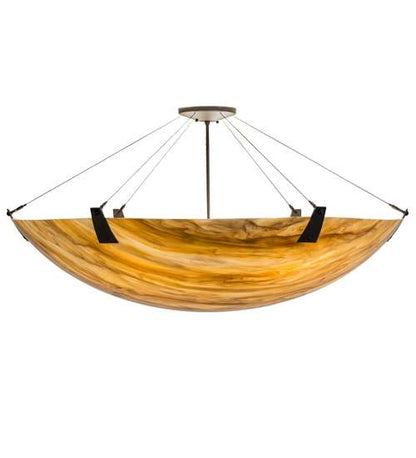 Araneta 6 Light 49" Wide Semi-Flush Bowl Ceiling Fixture - Oil Rubbed Bronze Finish - GU24 Bulb Base