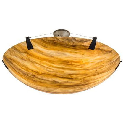Araneta 6 Light 49" Wide Semi-Flush Bowl Ceiling Fixture - Oil Rubbed Bronze Finish - GU24 Bulb Base
