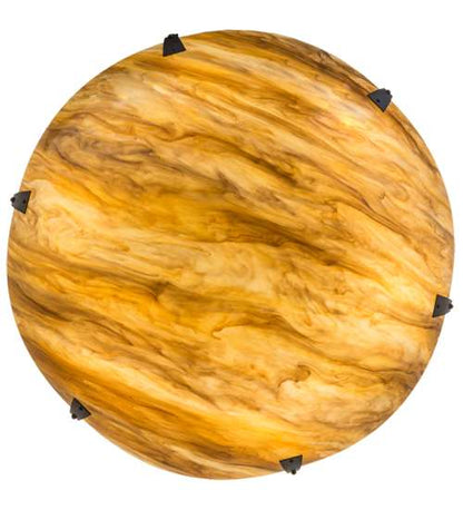 Araneta 6 Light 49" Wide Semi-Flush Bowl Ceiling Fixture - Oil Rubbed Bronze Finish - GU24 Bulb Base