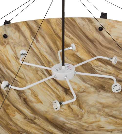 Araneta 6 Light 49" Wide Semi-Flush Bowl Ceiling Fixture - Oil Rubbed Bronze Finish - GU24 Bulb Base
