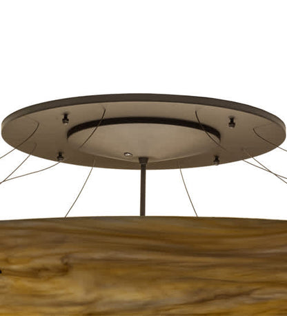 Araneta 12 Light 61" Wide Semi-Flush Bowl Ceiling Fixture - Oil Rubbed Bronze Finish - Medium Bulb Base