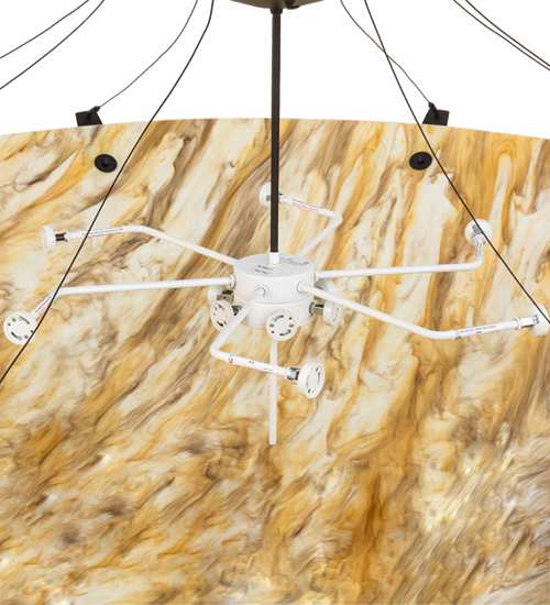 Araneta 12 Light 61" Wide Semi-Flush Bowl Ceiling Fixture - Oil Rubbed Bronze Finish - Medium Bulb Base