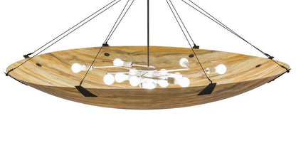 Araneta 14 Light 72" Wide Semi-Flush Bowl Ceiling Fixture - Oil Rubbed Bronze Finish - GU24 Bulb Base