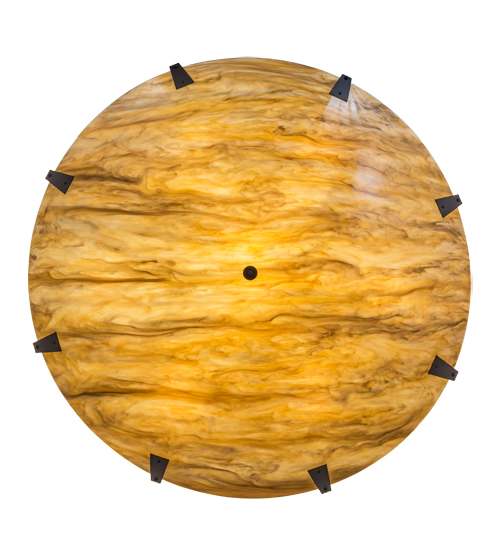 Araneta 14 Light 72" Wide Semi-Flush Bowl Ceiling Fixture - Oil Rubbed Bronze Finish - GU24 Bulb Base