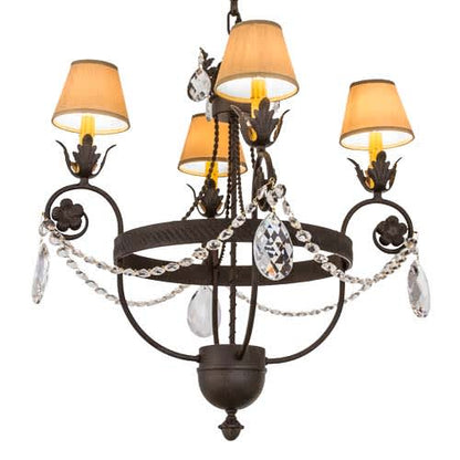 Antonia 4 Light 26" Wide Ring Chandelier
