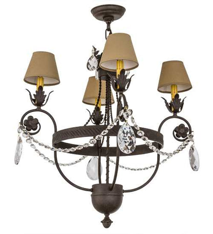 Antonia 4 Light 26" Wide Ring Chandelier