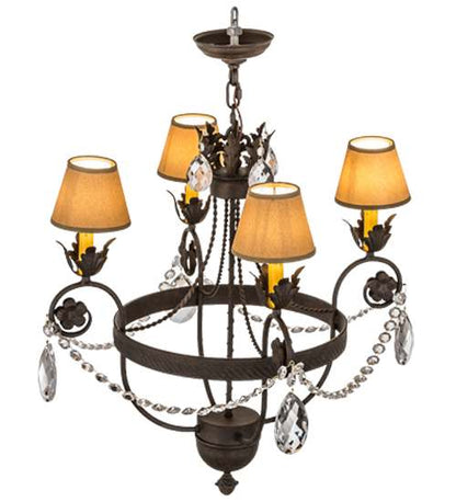 Antonia 4 Light 26" Wide Ring Chandelier