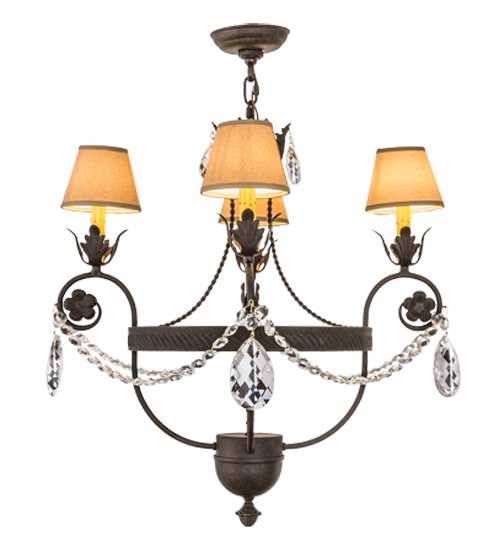Antonia 4 Light 26" Wide Ring Chandelier