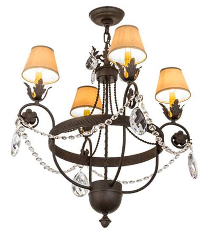 Antonia 4 Light 26" Wide Ring Chandelier