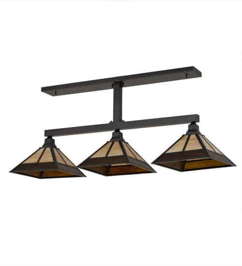 Mission 3 Light 13" Wide Linear Pendant