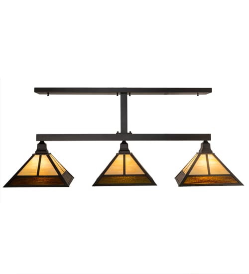Mission 3 Light 13" Wide Linear Pendant