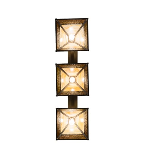 Mission 3 Light 13" Wide Linear Pendant