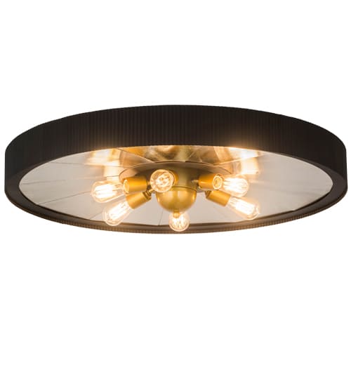 Tennessee 6 Light 36" Wide Semi-Flush Ceiling Fixture