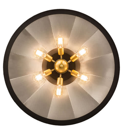 Tennessee 6 Light 36" Wide Semi-Flush Ceiling Fixture