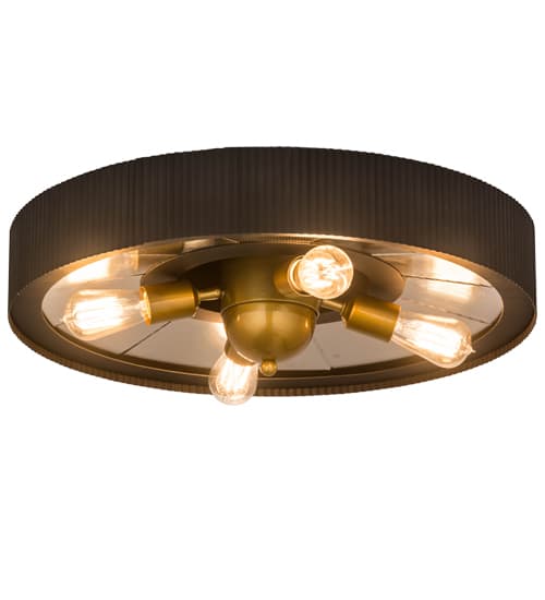 Tennessee 4 Light 24" Wide Semi-Flush Ceiling Fixture