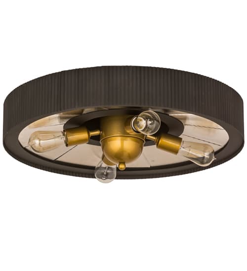 Tennessee 4 Light 24" Wide Semi-Flush Ceiling Fixture