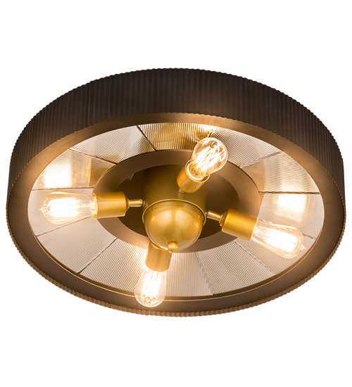 Tennessee 4 Light 24" Wide Semi-Flush Ceiling Fixture