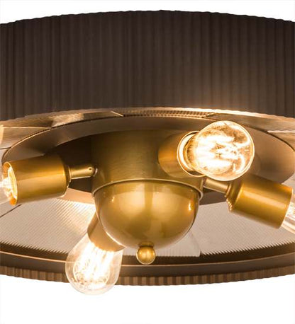 Tennessee 4 Light 24" Wide Semi-Flush Ceiling Fixture