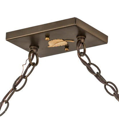 Ducks in Flight 12 Light 17" Wide Linear Pendant