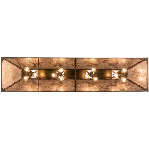 Ducks in Flight 12 Light 17" Wide Linear Pendant