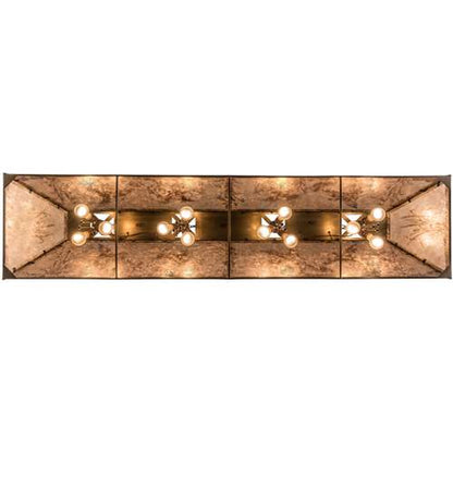Ducks in Flight 12 Light 17" Wide Linear Pendant