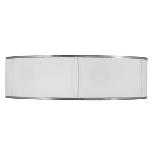 Cilindro 6 Light 36" Wide Semi-Flush Drum Ceiling Fixture - Chrome Finish - GU24 Bulb Base