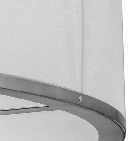 Cilindro 6 Light 36" Wide Semi-Flush Drum Ceiling Fixture - Chrome Finish - GU24 Bulb Base