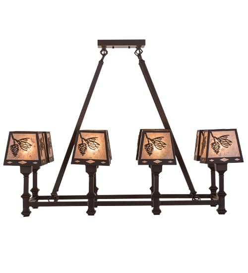 Balsam Pine 8 Light 18" Wide Linear Chandelier