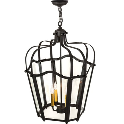 Citadel 4 Light 23" Wide Taper Candle Pendant