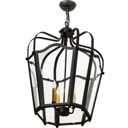 Citadel 4 Light 23" Wide Taper Candle Pendant