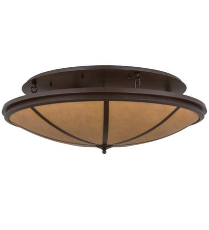 Commerce 8 Light 48" Wide Semi-Flush Bowl Ceiling Fixture - Cafe-Noir Finish