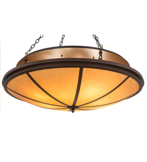 Commerce 8 Light 48" Wide Semi-Flush Bowl Ceiling Fixture - Cafe-Noir Finish