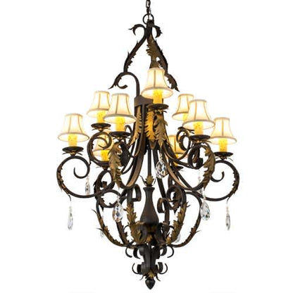 Ingrid 9 Light 36" Wide Crystal Chandelier