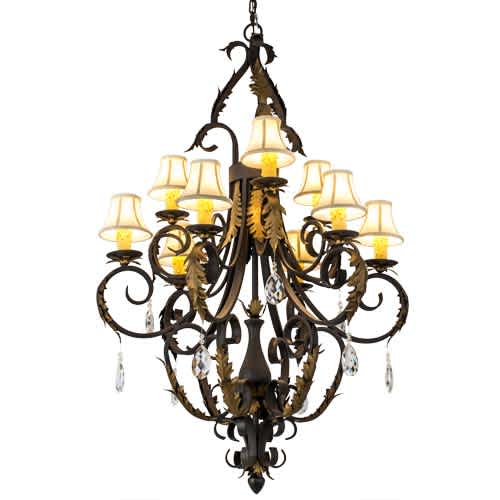 Ingrid 9 Light 36" Wide Crystal Chandelier