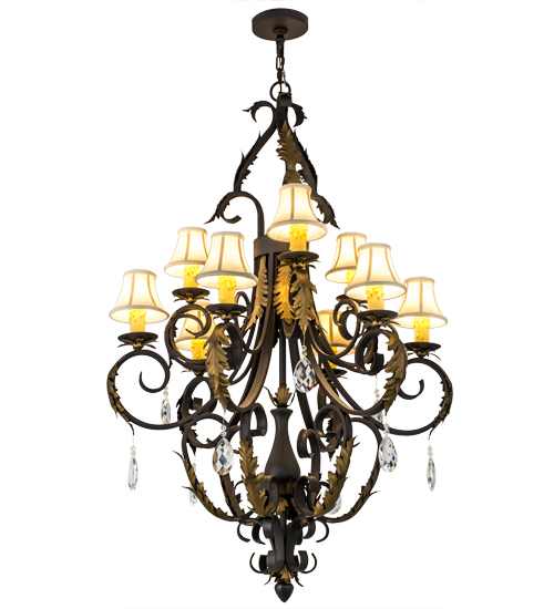 Ingrid 9 Light 36" Wide Crystal Chandelier