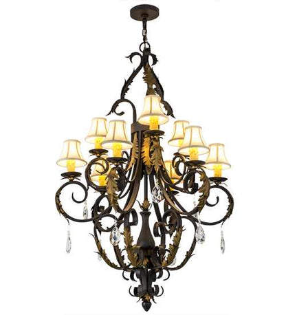 Ingrid 9 Light 36" Wide Crystal Chandelier